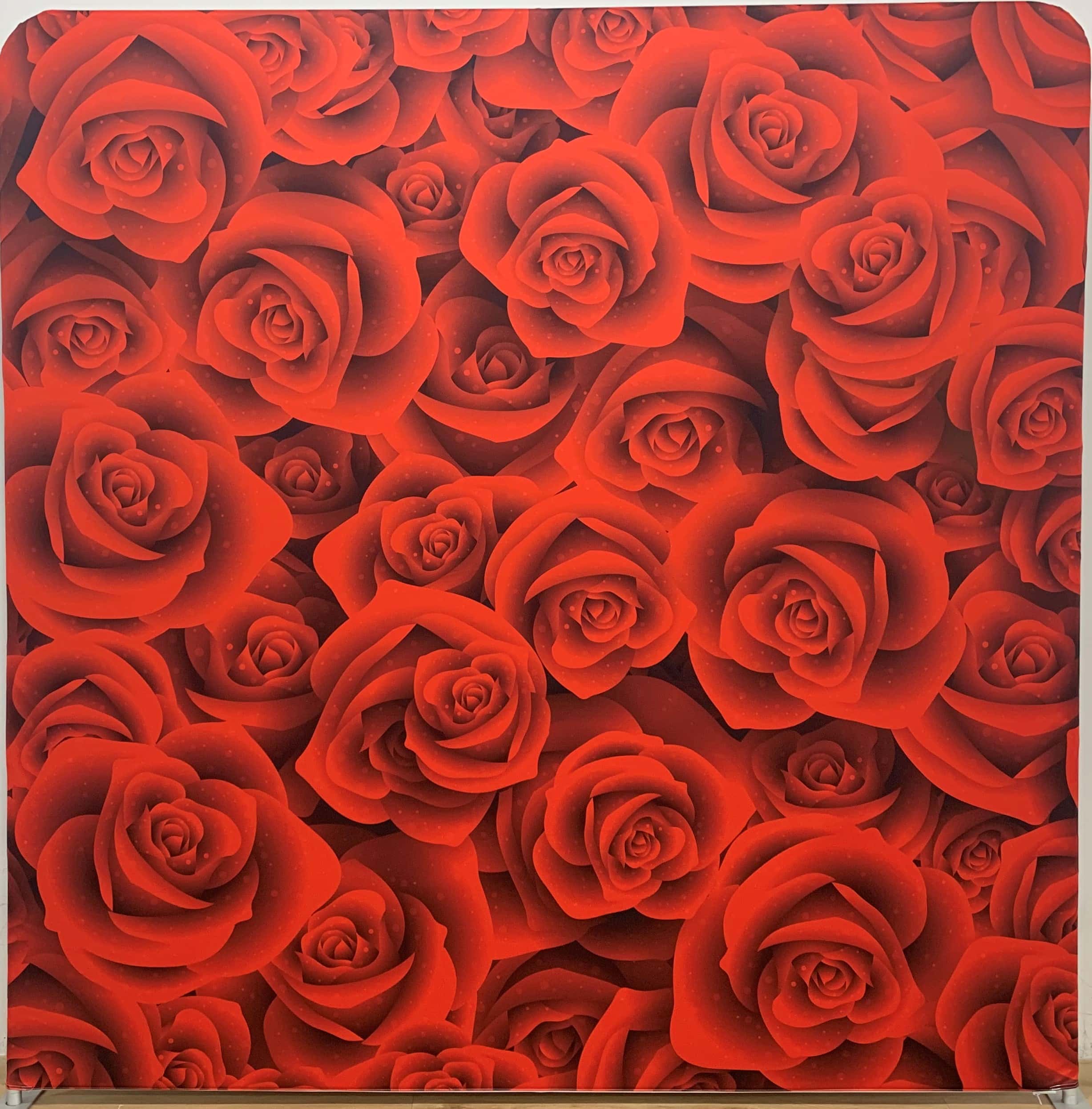 backdrop - Red Roses - funfunparty- photo booth -Austin - rental