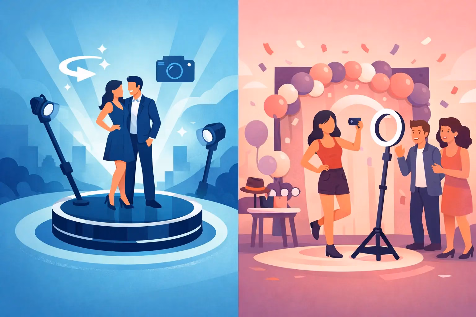 360 Booth vs Selfie Station: Which Fits Your Event?