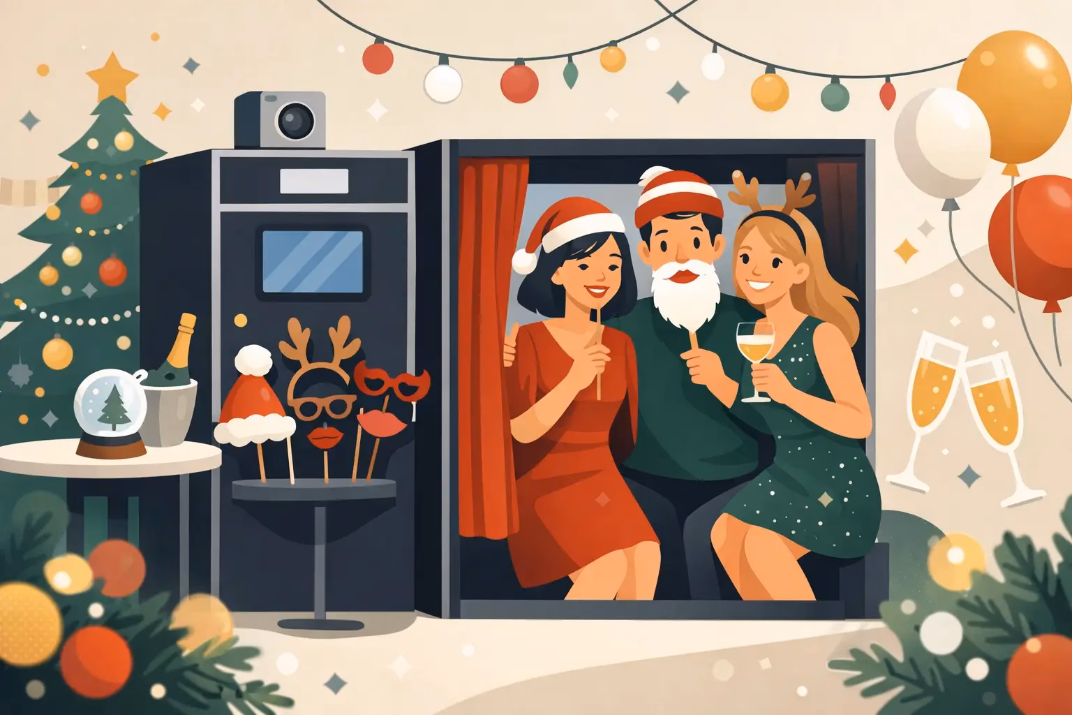Holiday Party Photo Booth Rental That Delights